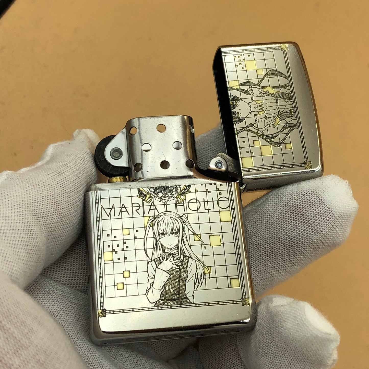 Zippo 207 Street Chrome – Hidamari Sketch x Maria Holic Engraved