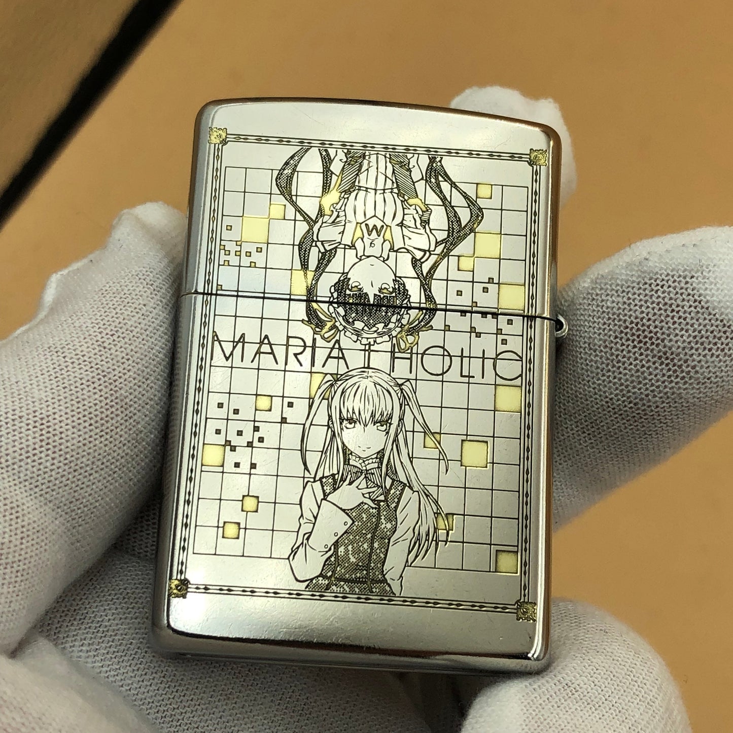 Zippo 207 Street Chrome – Hidamari Sketch x Maria Holic Engraved