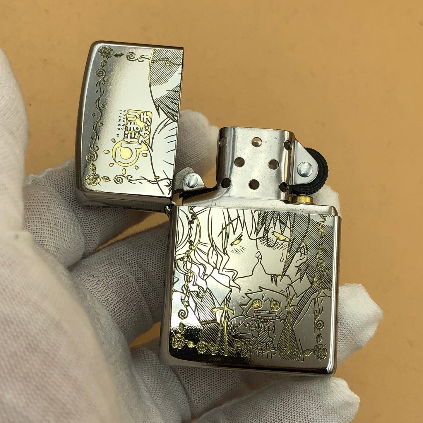 Zippo 207 Street Chrome – Hidamari Sketch x Maria Holic Engraved