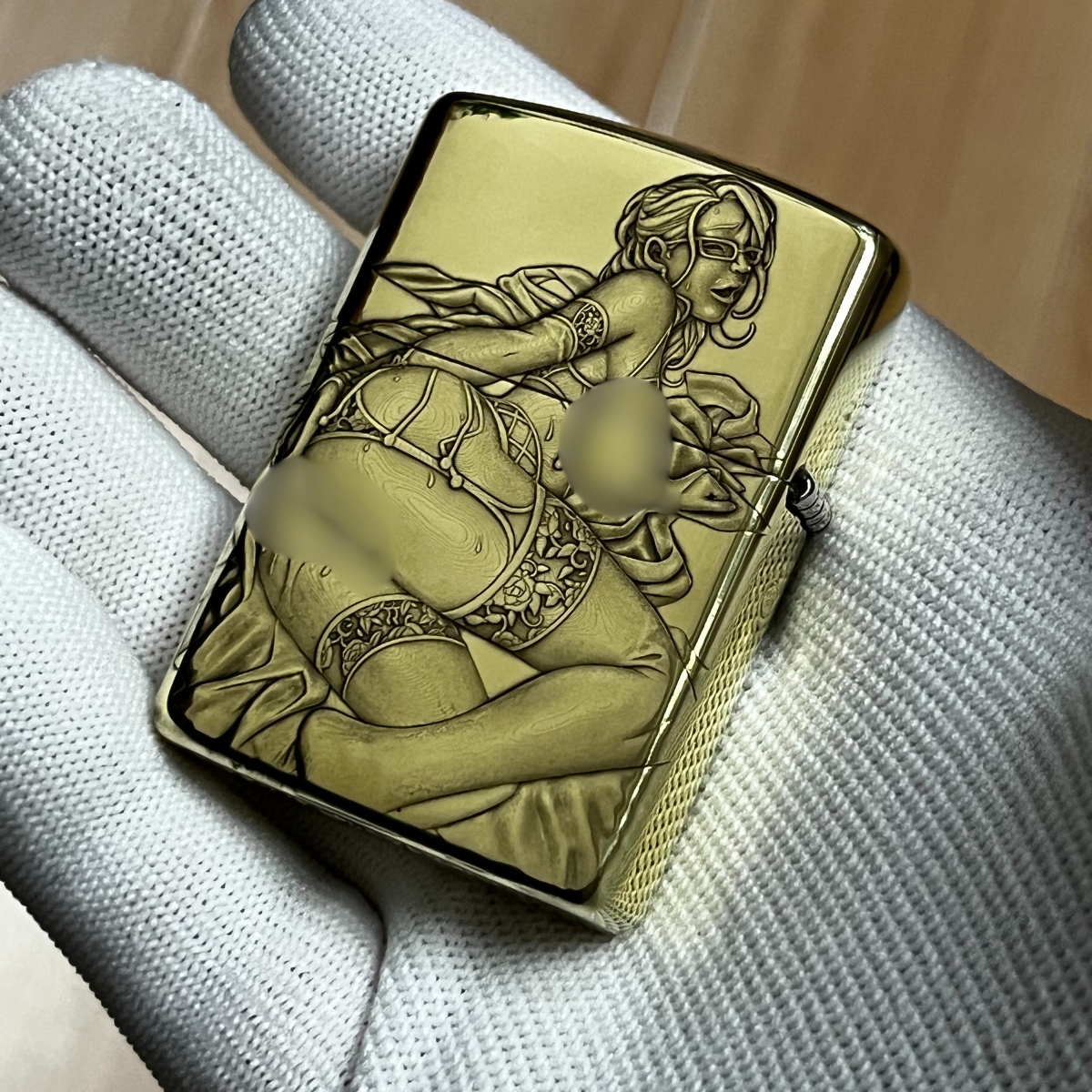 Zippo Armor Brass 168 with 3D Artistic Relief Engraving - Gem 5