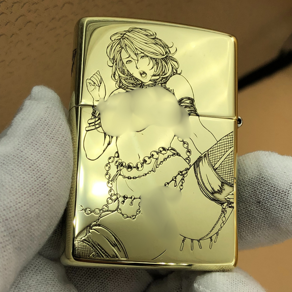 Zippo High Polish Brass Lighter – Deep Engraved Artistic Body Design