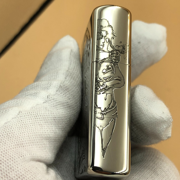 Revy "Two Hands" Deep Engraved Metal Lighter – Black Lagoon Anime Design | Zorro Cupronickel Windproof Lighter