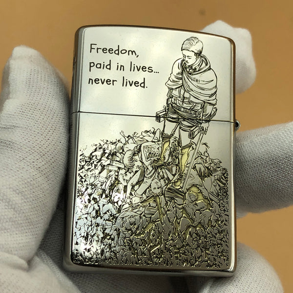 Zippo Classic Street Chrome(Silver) 207 – Limited Attack on Titan Edition (#001/100)