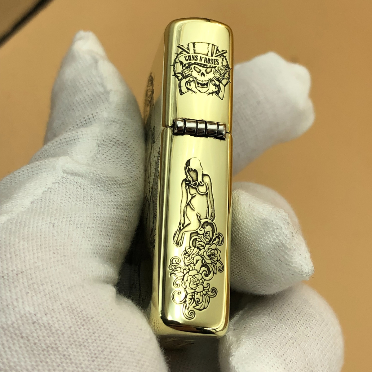 Zippo High Polish Brass Lighter – Deep Engraved Artistic Body Design