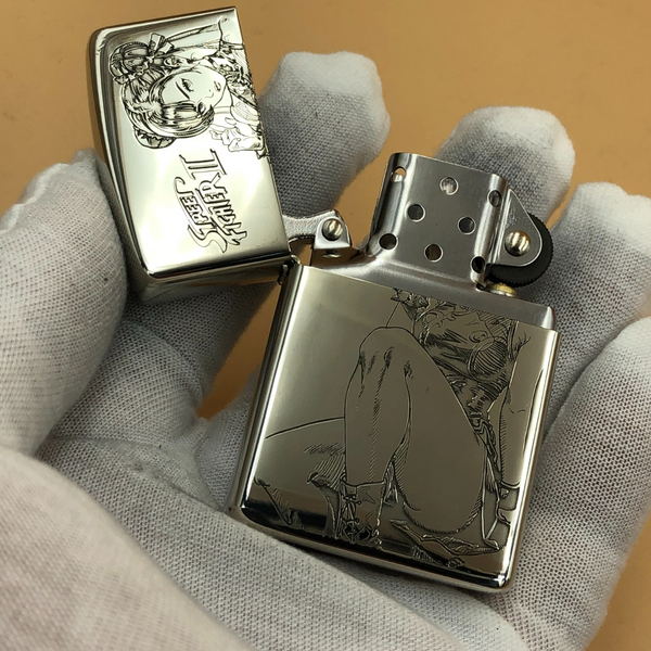 Chun-Li Deep Engraved Metal Lighter – Street Fighter II Design | Zorro Cupronickel Windproof Lighter