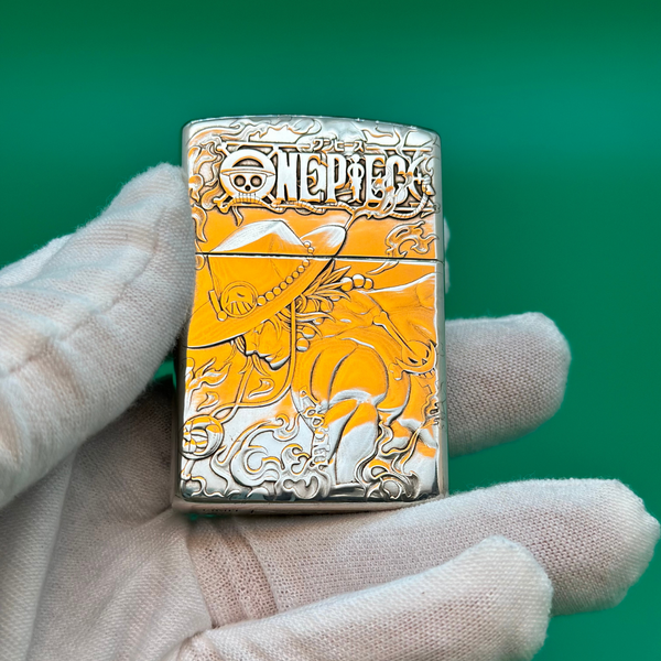 O.n.e P.i.e.c.e 3D Engraved Metal Lighter - Po.rtgas D. A.ce Collectible Gift