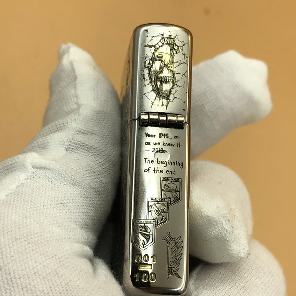 Zippo Classic Street Chrome(Silver) 207 – Limited Attack on Titan Edition (#001/100)