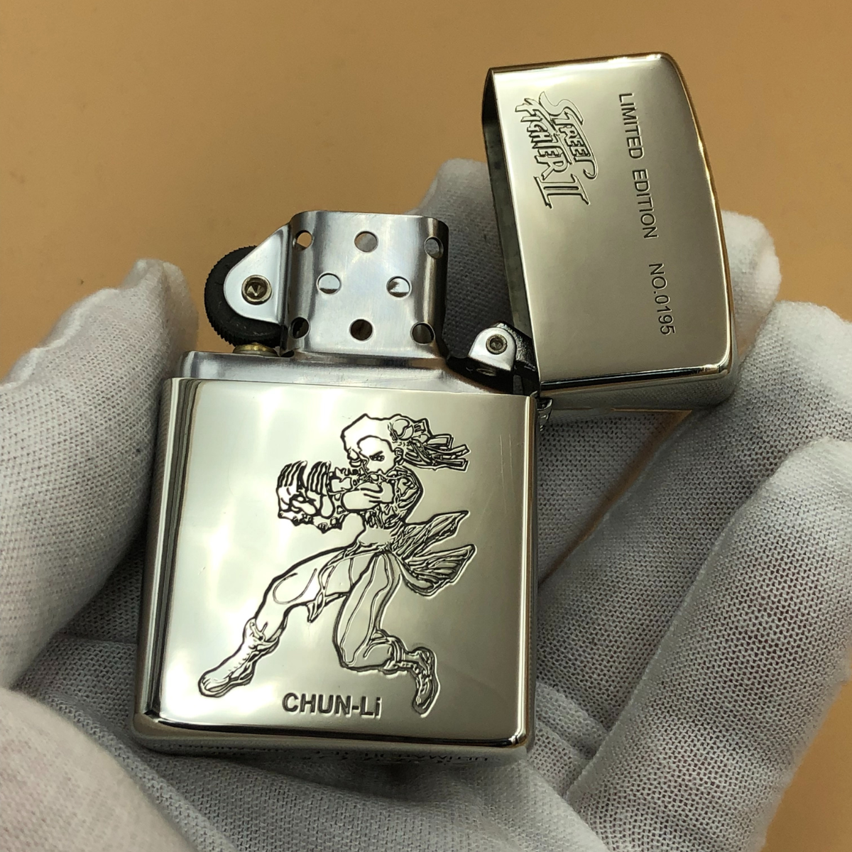 Chun-Li Deep Engraved Metal Lighter – Street Fighter II Design | Zorro Cupronickel Windproof Lighter