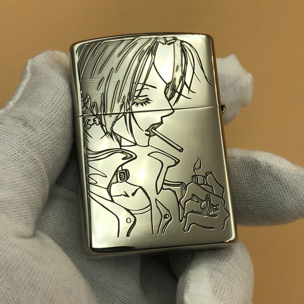 NANA Anime Deep Engraved Metal Lighter – Black Stones Design | Zorro Cupronickel Windproof Lighter