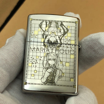 Zippo 207 Street Chrome – Hidamari Sketch x Maria Holic Engraved