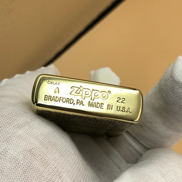 Limited Edition Brass Zippo® – Deep Engraving (Levi & Erwin Inspired)