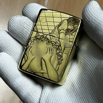 Zippo Armor Brass 168 with 3D Artistic Relief Engraving - Gem 3