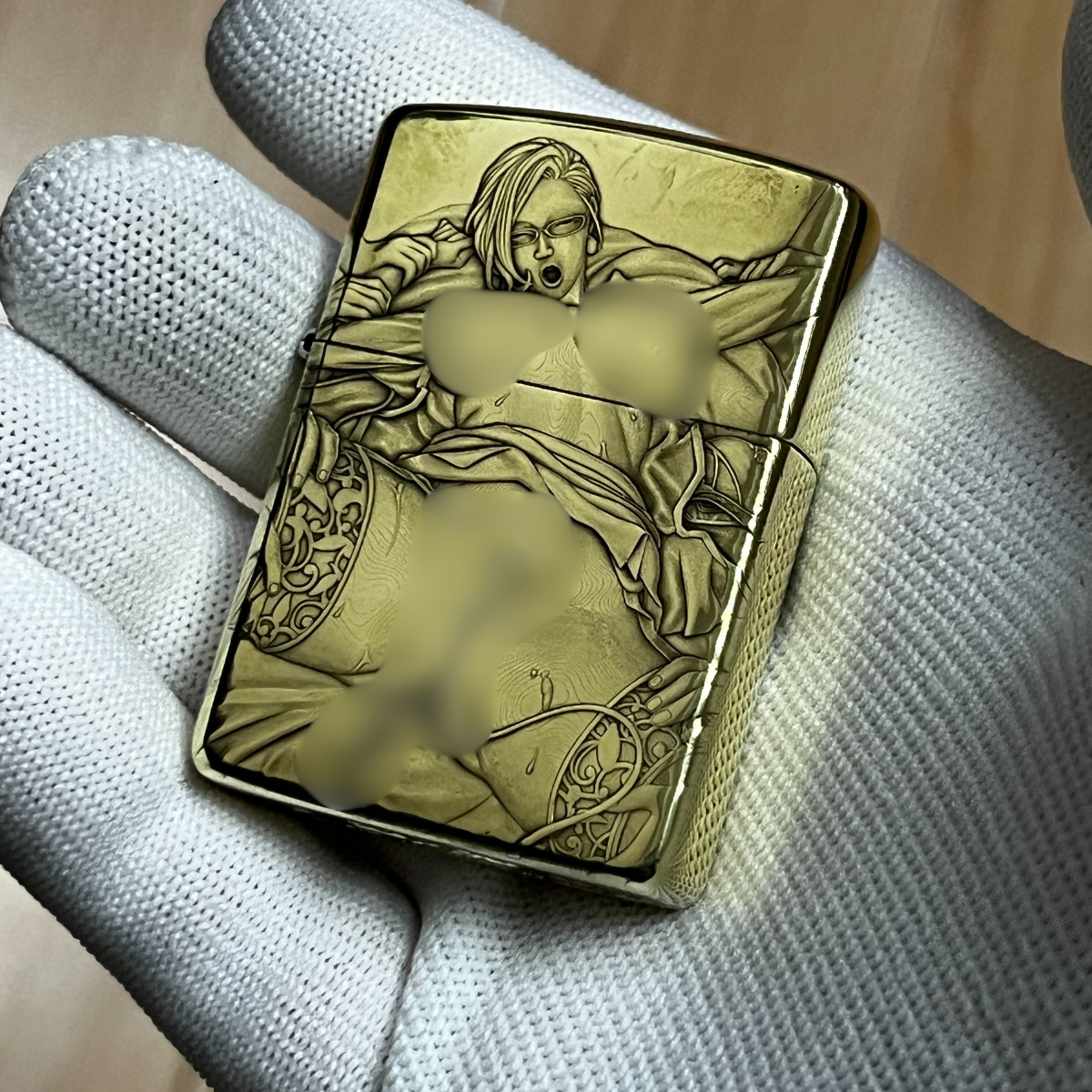 Zippo Armor Brass 168 with 3D Artistic Relief Engraving - Gem 3