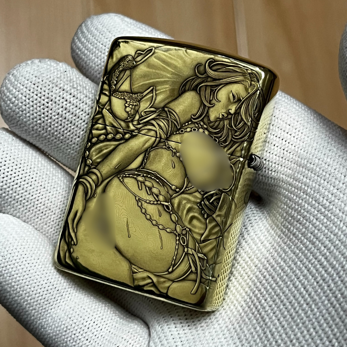Zippo Armor Brass 168 with 3D Artistic Relief Engraving - Gem 4