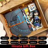 Hinata gift box with figure, notebook, and anime-themed accessories