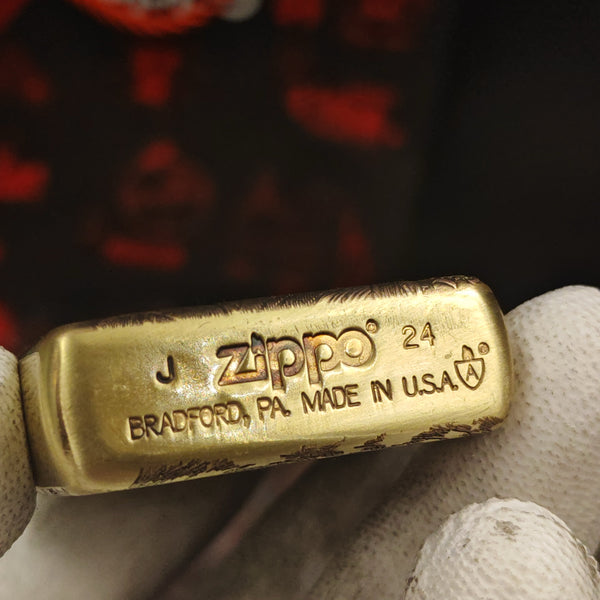 Berserk Zippo Armor – Deep Engraved Brass Lighter