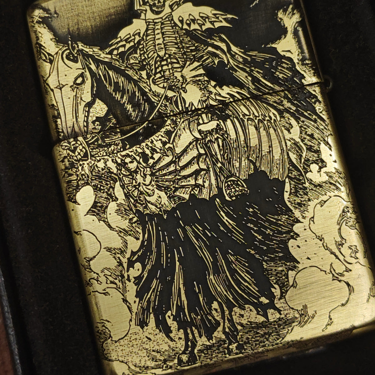 Berserk Zippo Armor – Deep Engraved Brass Lighter