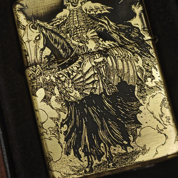 Berserk Zippo Armor – Deep Engraved Brass Lighter