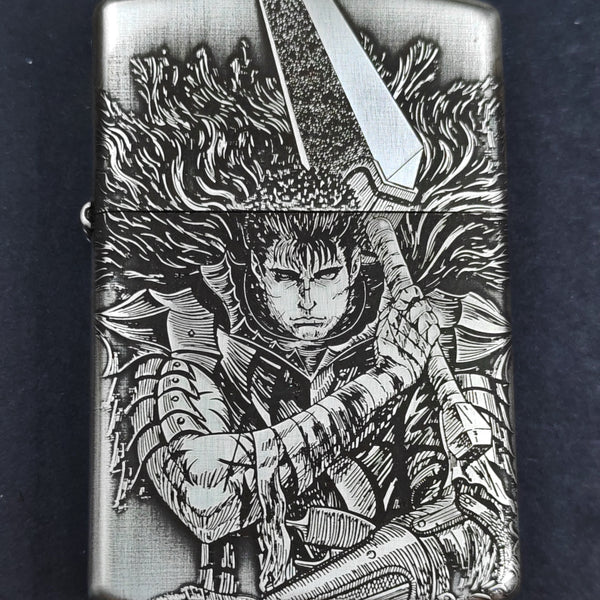 Berserk Zorro White Copper Armor Lighter – Deep Carved (2 Finishes)