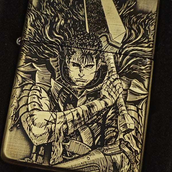 Berserk Zippo Armor – Deep Engraved Brass Lighter