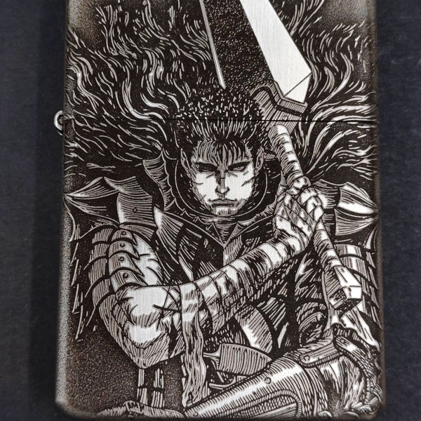 Berserk Zorro White Copper Armor Lighter – Deep Carved (2 Finishes)