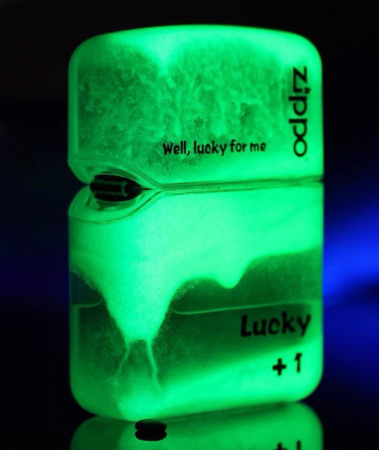 Zippo Windproof Lighter - Custom Luminous Quicksand Acrylic Shell