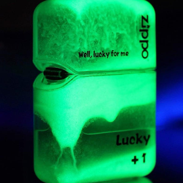 Zippo Windproof Lighter - Custom Luminous Quicksand Acrylic Shell