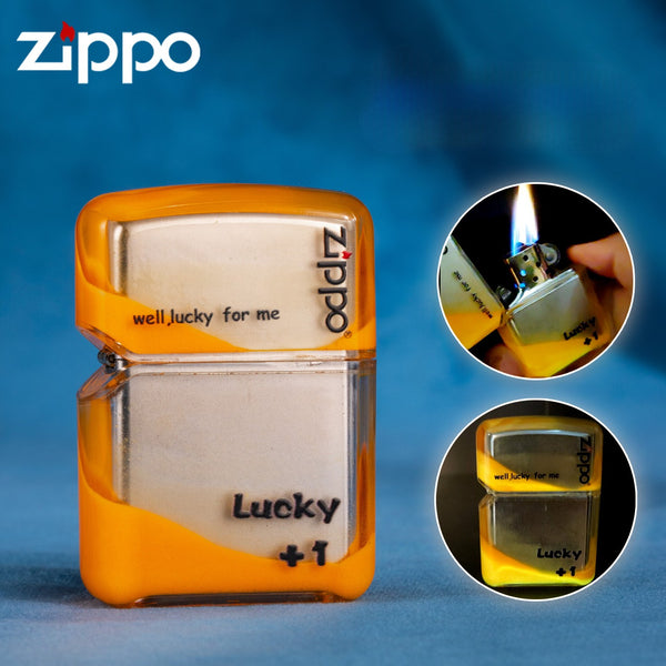 Zippo Windproof Lighter - Custom Luminous Quicksand Acrylic Shell