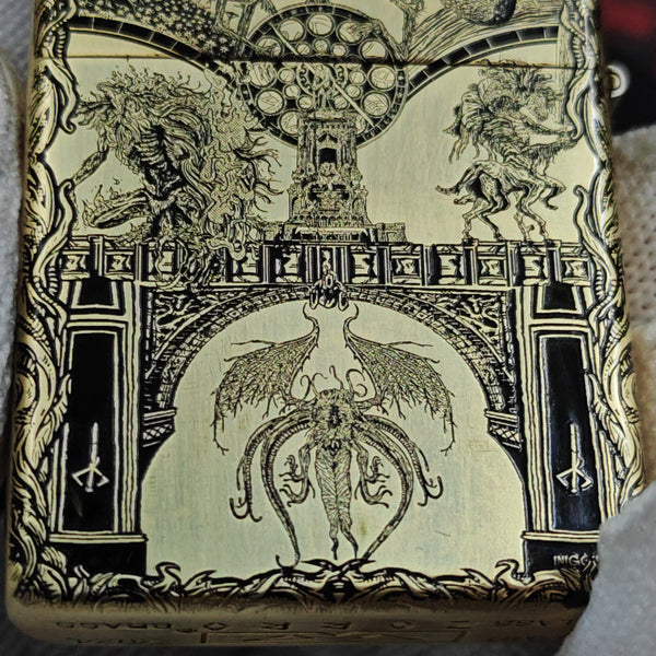 Bloodborne Zorro Copper Lighter – Deep Engraved Dual-Sided