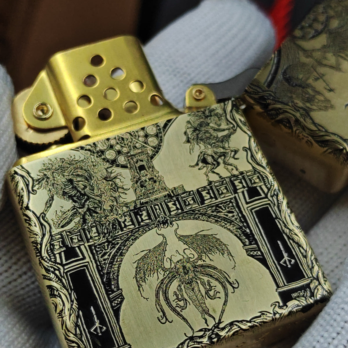 Bloodborne Zorro Copper Lighter – Deep Engraved Dual-Sided