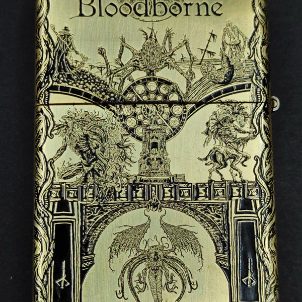 Bloodborne Zorro Copper Lighter – Deep Engraved Dual-Sided