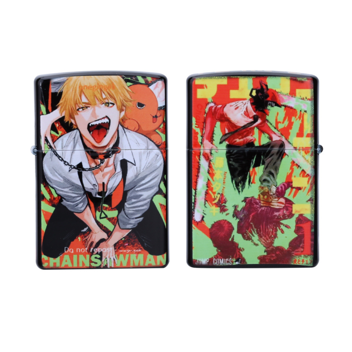 Briquet Zippo peint en 3D Chainsaw Man – Collection Anime personnalisée