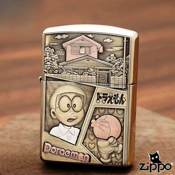 Briquet Zippo Doraemon 3D Relief Stand By Me