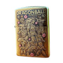 Front view of the Dragon Ball 3D Relief Zippo Lighter showcasing iconic characters in detailed engraved design, ideal for anime collectors.