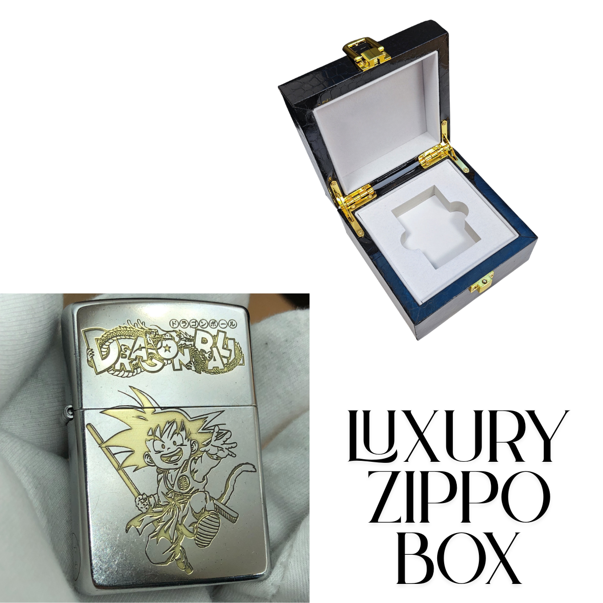 D.r.a.g.o.n B.a.l.l Zippo Lighter Silver Matte – Deep Engraved Kid G.o.k.u Design