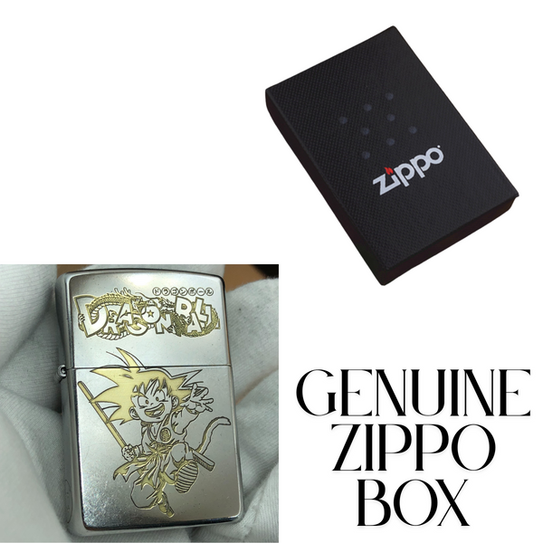 D.r.a.g.o.n B.a.l.l Zippo Lighter Silver Matte – Deep Engraved Kid G.o.k.u Design