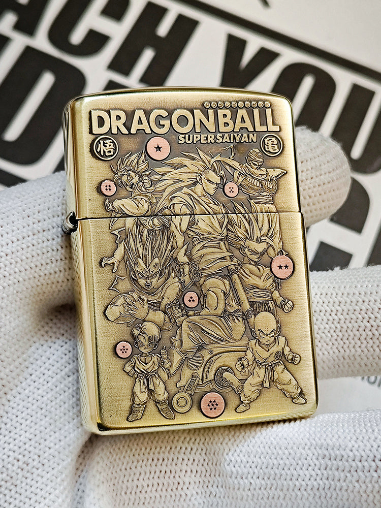 Dragon Ball 3D Relief Zippo Lighter - Collectible Anime Design for Fans