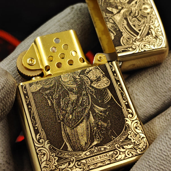 Elden Ring Zorro Brass Lighter – Deep Engraved