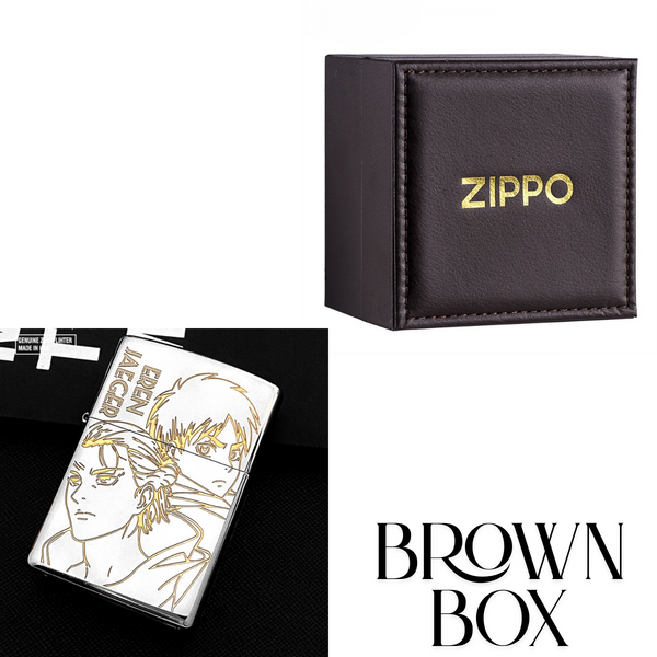 Briquet Zippo Eren Yeager L'Attaque des Titans - Ailes de la Liberté gravées