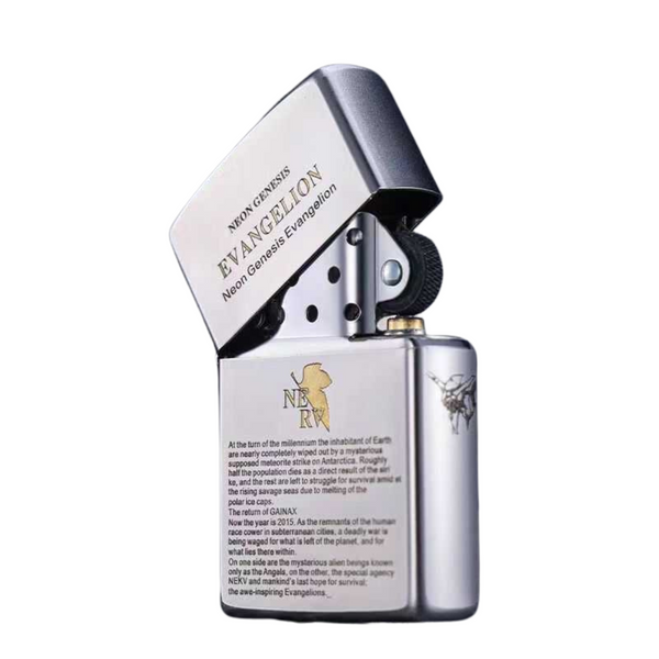 Briquet Zippo Neon Genesis Evangelion sculpté en profondeur - Objet de collection premium animé