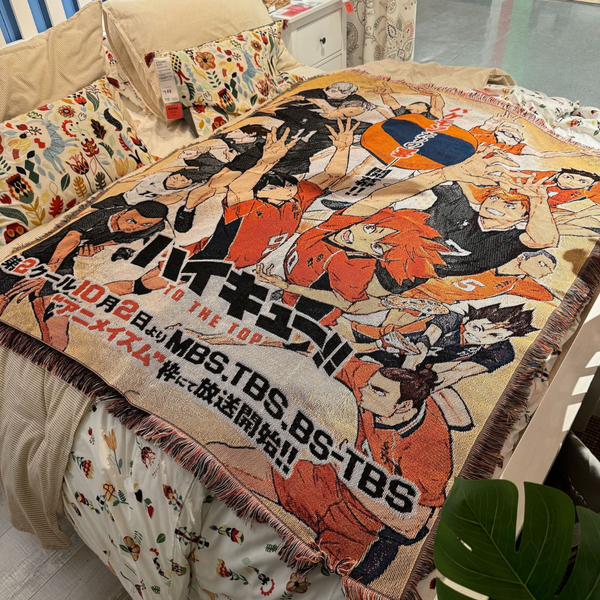Haikyuu Woven Blanket – Hinata, Kageyama, Oikawa Designs