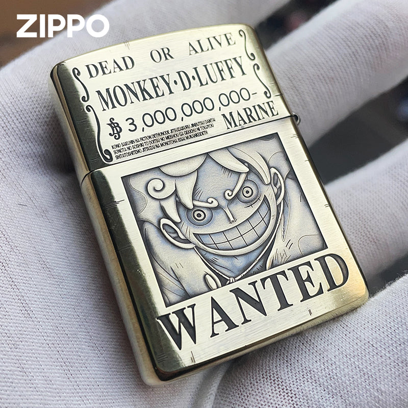 Luffy One Piece Zippo Lighter - Engraved 3D Collectible Anime Design