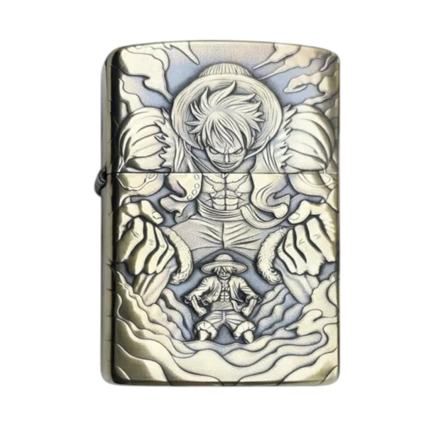 Luffy One Piece 3D Relief Zippo Lighter - Anime Windproof Collectible