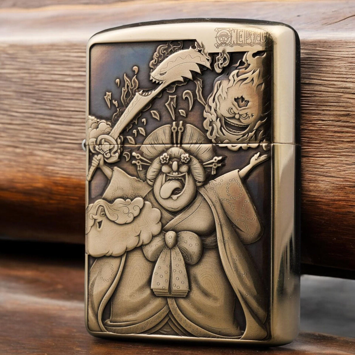 3D engraved collectible lighter featuring Kaido from One Piece - unique gift for anime fans and collectors