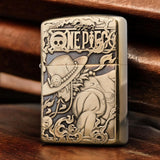 3D engraved collectible lighter featuring Portgas D. Ace pin from One Piece - perfect gift for anime collectors