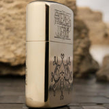 Side view of 3D engraved collectible lighter featuring One Piece logo - ideal for anime fans and collectors