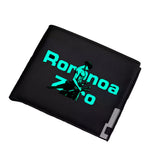 One Piece Zorro wallet with a glowing green design, perfect for anime fans and collectors