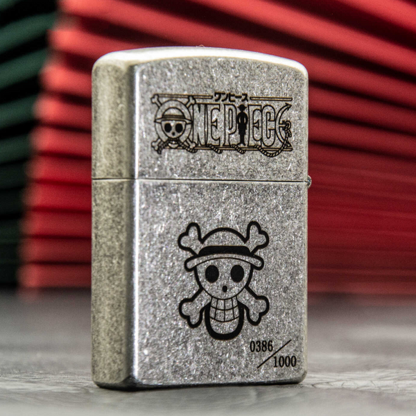 Ro.ro.noa Zo.ro Wanted Poster Zorro Lighter Antique Silver