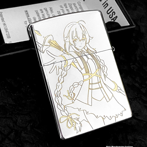 Briquet Roxy Migurdia Anime – Zippo coupe-vent gravé double face