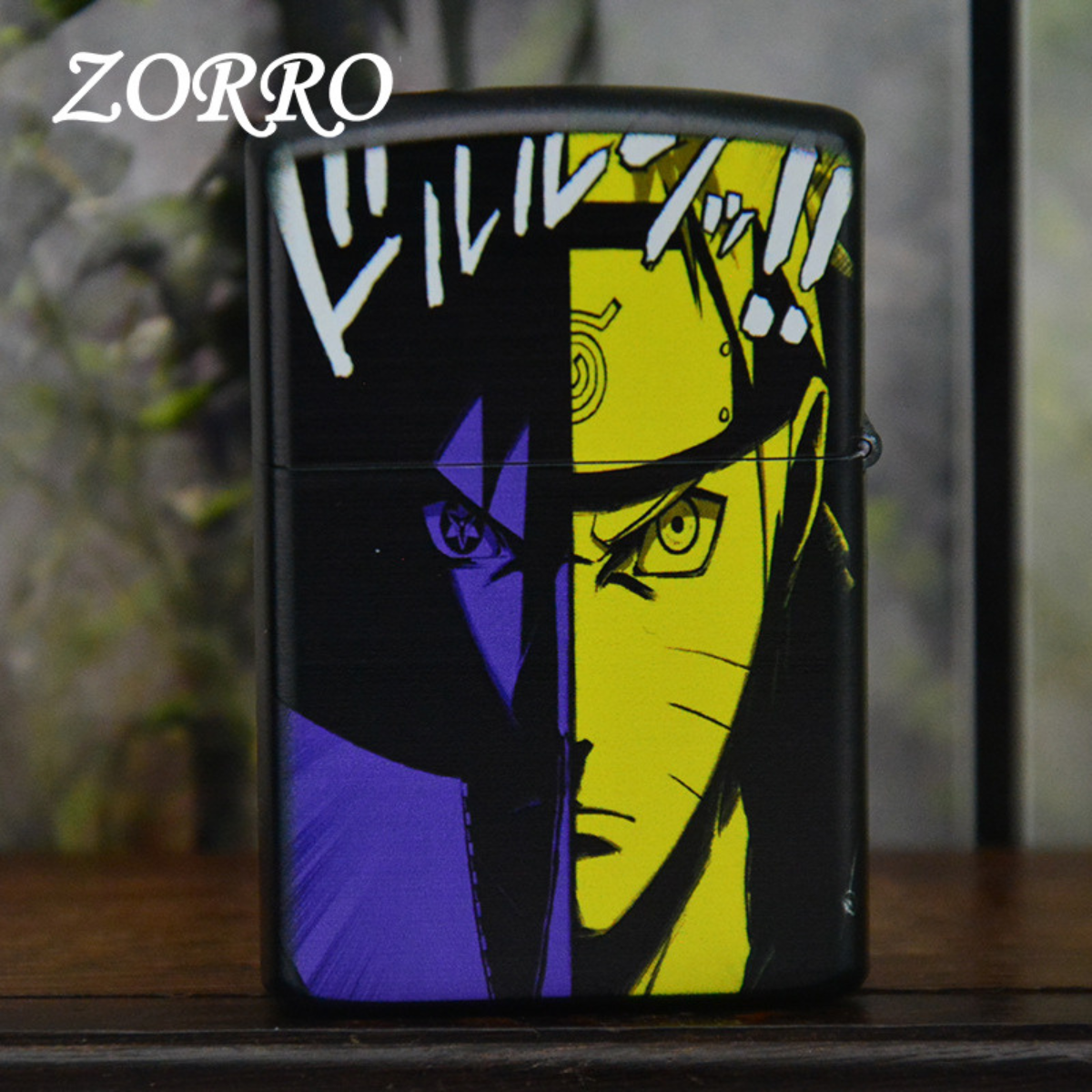 Sasuke Uchiha Custom Lighter – Zorro 3D Naruto Design, Sharingan & Rinnegan